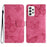 For Samsung Galaxy A33 5G Skin-Touch Phone Case Butterfly Imprinted Protective Leather Wallet Phone Cover - Rose - 1