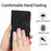 Stand Wallet Case for iPhone 14 Pro PU Leather Butterfly Imprinted Skin-touch Phone Cover - Black - 4