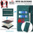 Phone Case for OnePlus Nord 3 5G / Ace 2V 5G Shockproof PU Leather RFID Blocking Stand Wallet Flip Cover - Green - 5