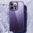 SULADA For iPhone 14 Pro Tempered Glass Back Case Glitter TPU Frame Electroplating Phone Cover with Lens Protector - Purple - 4