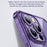 SULADA For iPhone 13 Pro Tempered Glass+TPU Case Glitter Electroplating Phone Cover with Lens Protector - Purple - 6