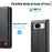 LC.IMEEKE For Google Pixel 8 Wallet Stand Phone Leather Case Carbon Fiber Texture Cover - Horizontal Stripe - 6