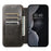 SUTENI J05 For iPhone 14 Pro PU Leather Stand Case Phone Wallet Cover Compatible with MagSafe - Black - 2