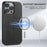SUTENI J06 For iPhone 14 Pro Stand Wallet PU Leather Phone Case Compatible with MagSafe - Black - 4