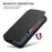 SUTENI J06 For iPhone 14 Pro Stand Wallet PU Leather Phone Case Compatible with MagSafe - Black - 7