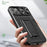 For iPhone 14 Plus Mobile Phone Case Kickstand PC+TPU Phone Protector with Slide Camera Cover - 4