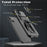 For iPhone 14 Plus Mobile Phone Case Kickstand PC+TPU Phone Protector with Slide Camera Cover - 7