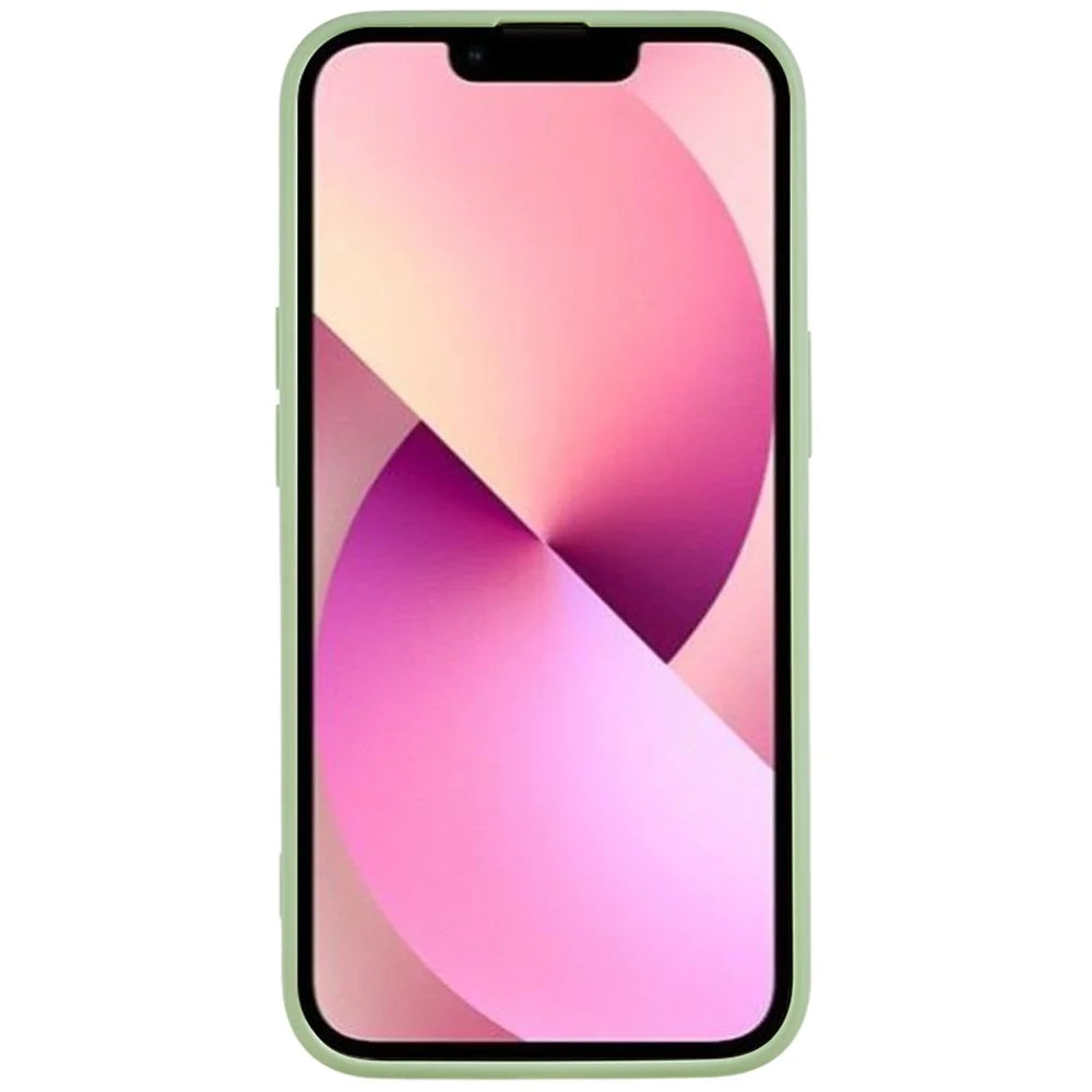 For iPhone 13 6.1 inch Straight Edge Shockproof Cover Soft TPU Precise Cutout Phone Case - Pink - 2
