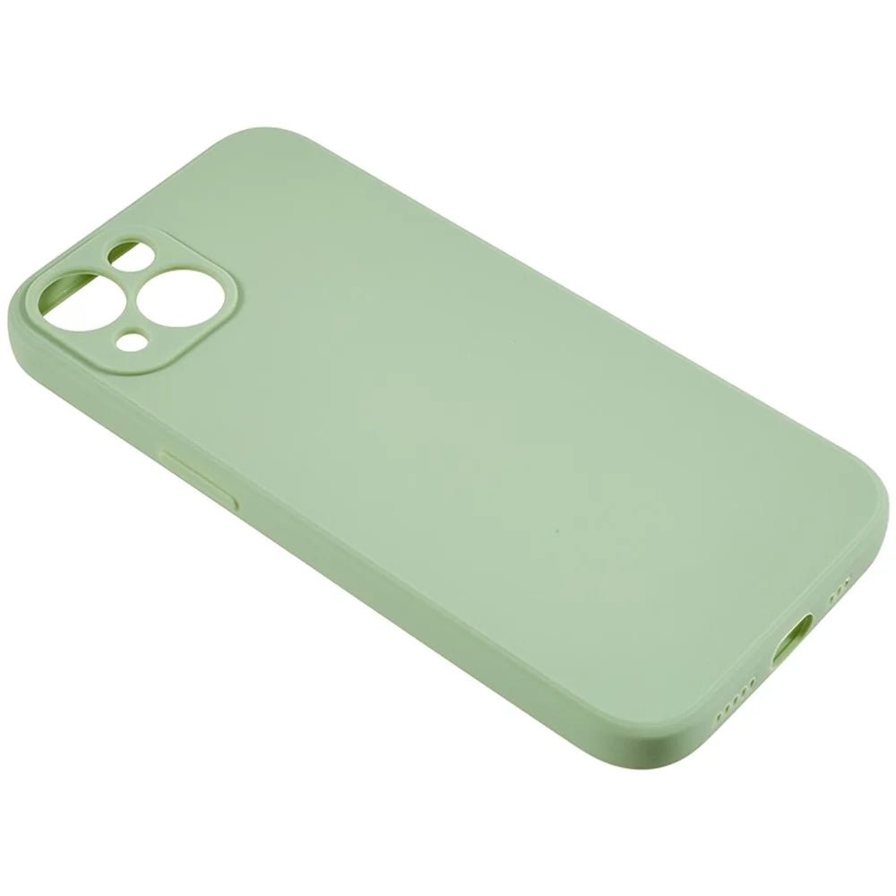For iPhone 13 6.1 inch Straight Edge Shockproof Cover Soft TPU Precise Cutout Phone Case - Pink - 3