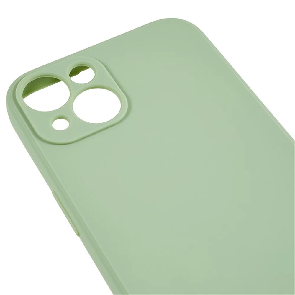 For iPhone 13 6.1 inch Straight Edge Shockproof Cover Soft TPU Precise Cutout Phone Case - Pink - 5