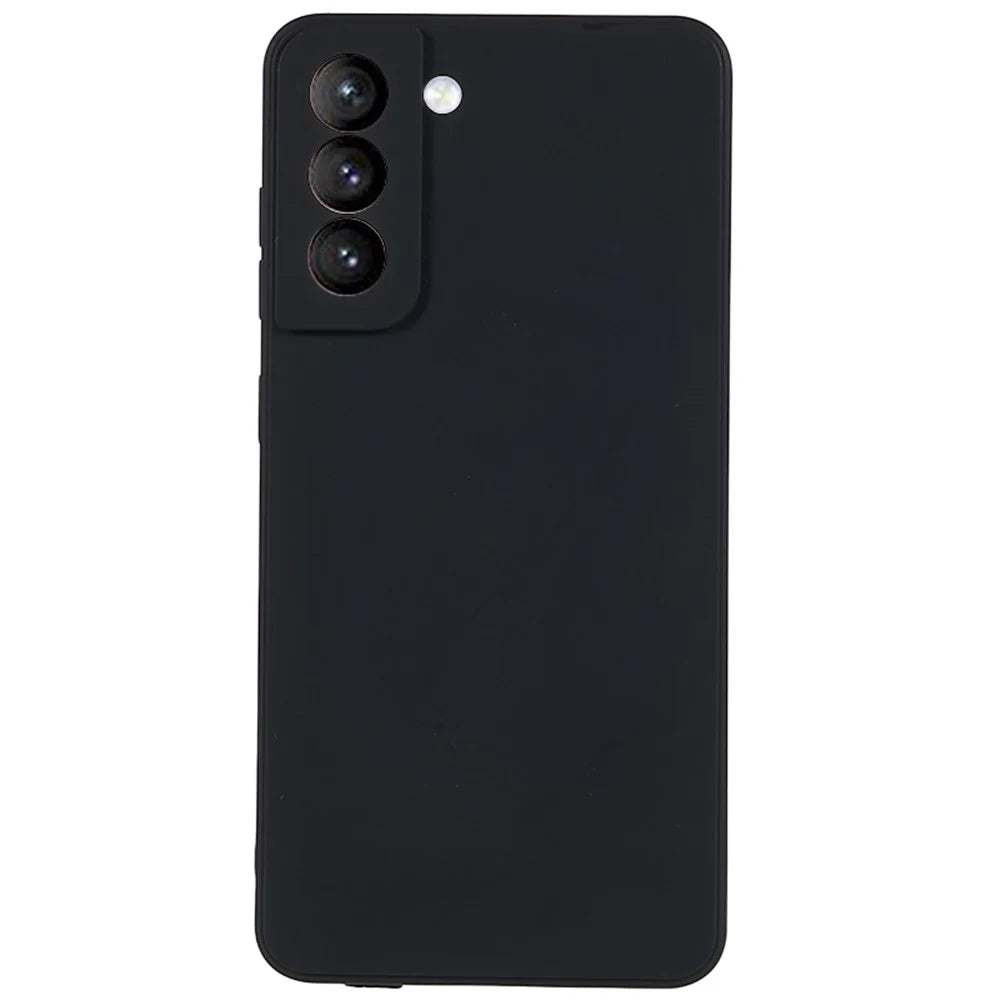 TPU Shockproof Phone Case for Samsung Galaxy S21 4G / 5G Straight Edge Precise Cutout Anti-Scratch Cover - Black - 1