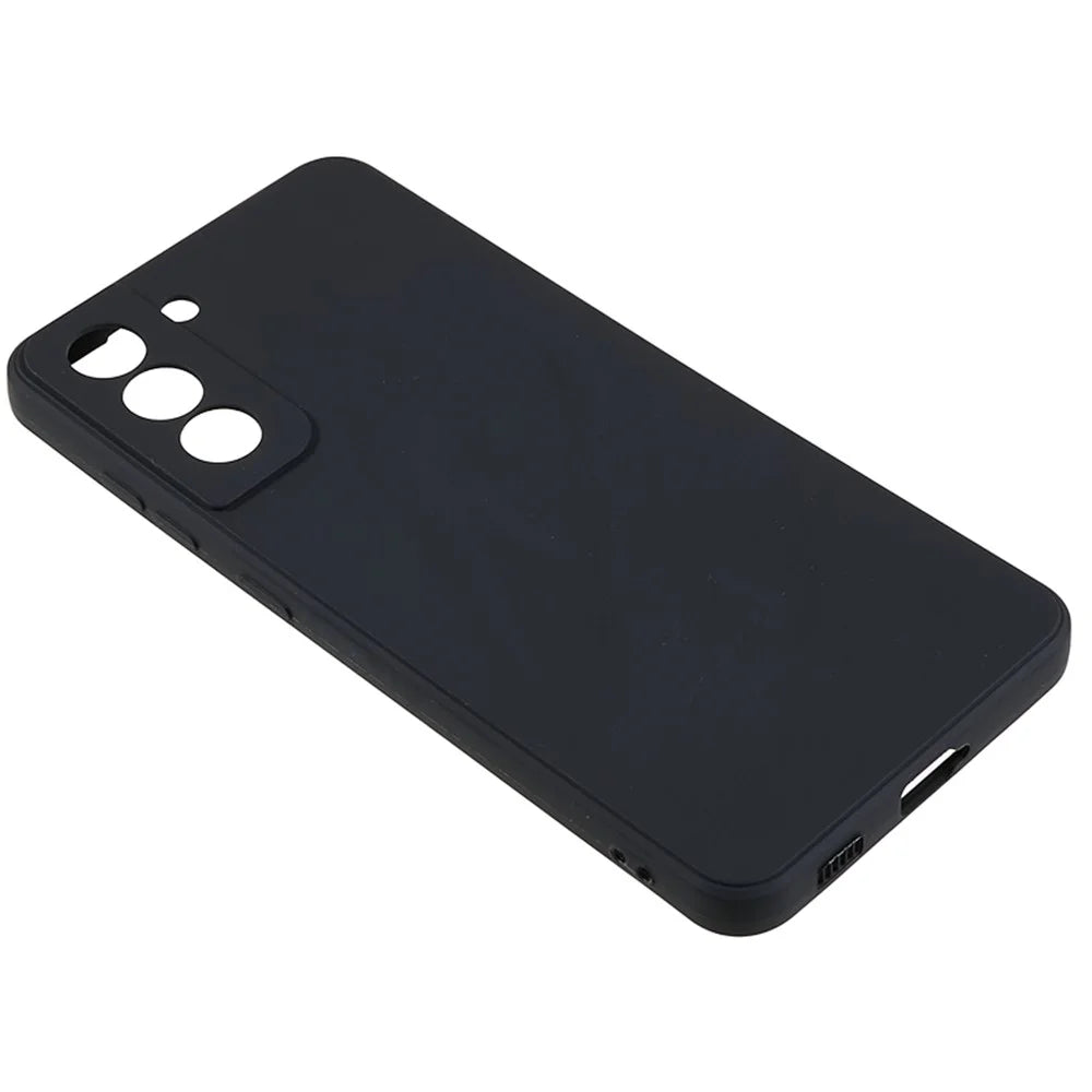 TPU Shockproof Phone Case for Samsung Galaxy S21 4G / 5G Straight Edge Precise Cutout Anti-Scratch Cover - Black - 3
