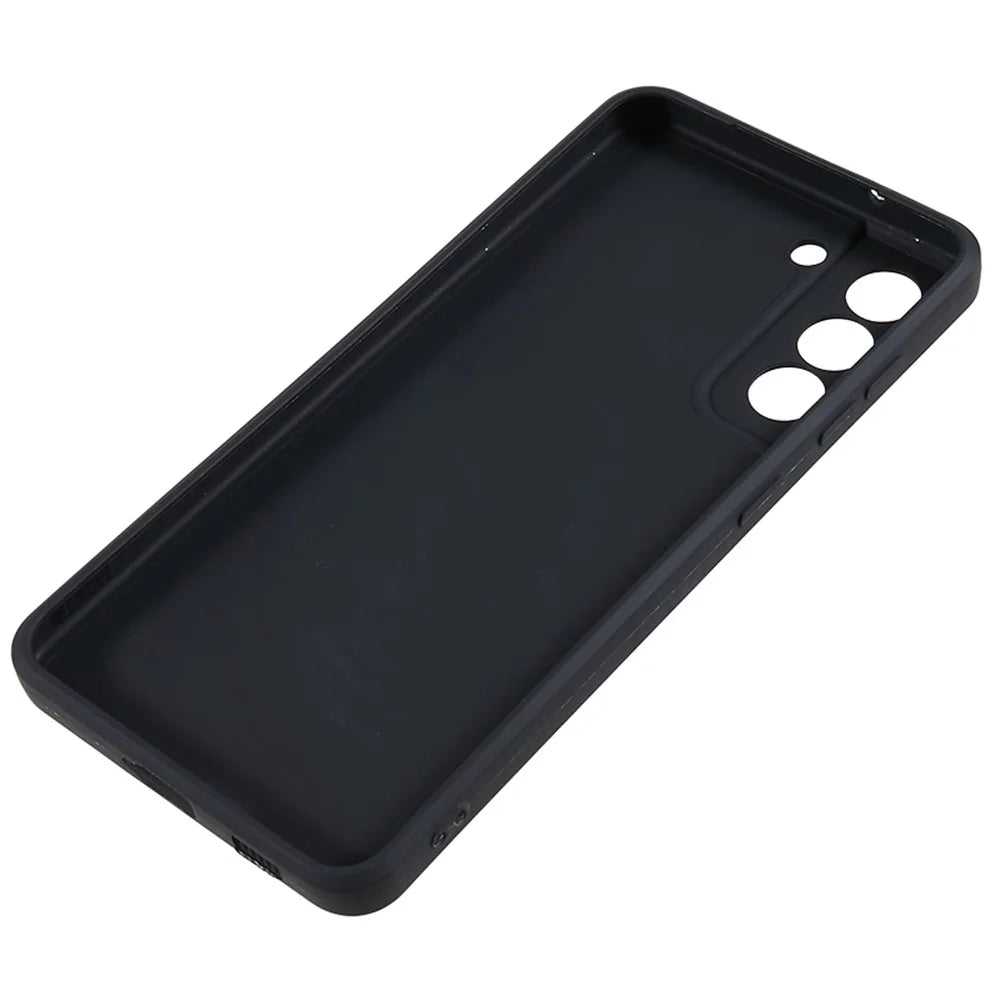 TPU Shockproof Phone Case for Samsung Galaxy S21 4G / 5G Straight Edge Precise Cutout Anti-Scratch Cover - Black - 4