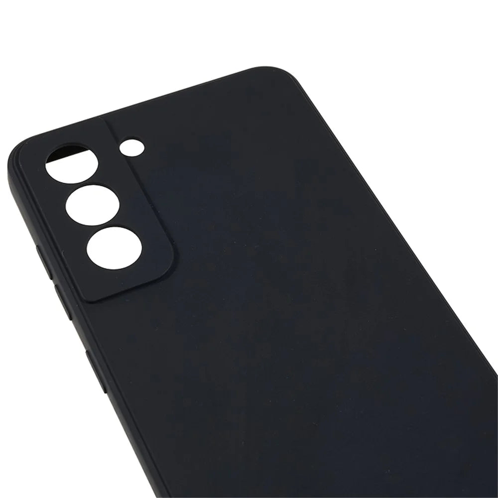 TPU Shockproof Phone Case for Samsung Galaxy S21 4G / 5G Straight Edge Precise Cutout Anti-Scratch Cover - Black - 5