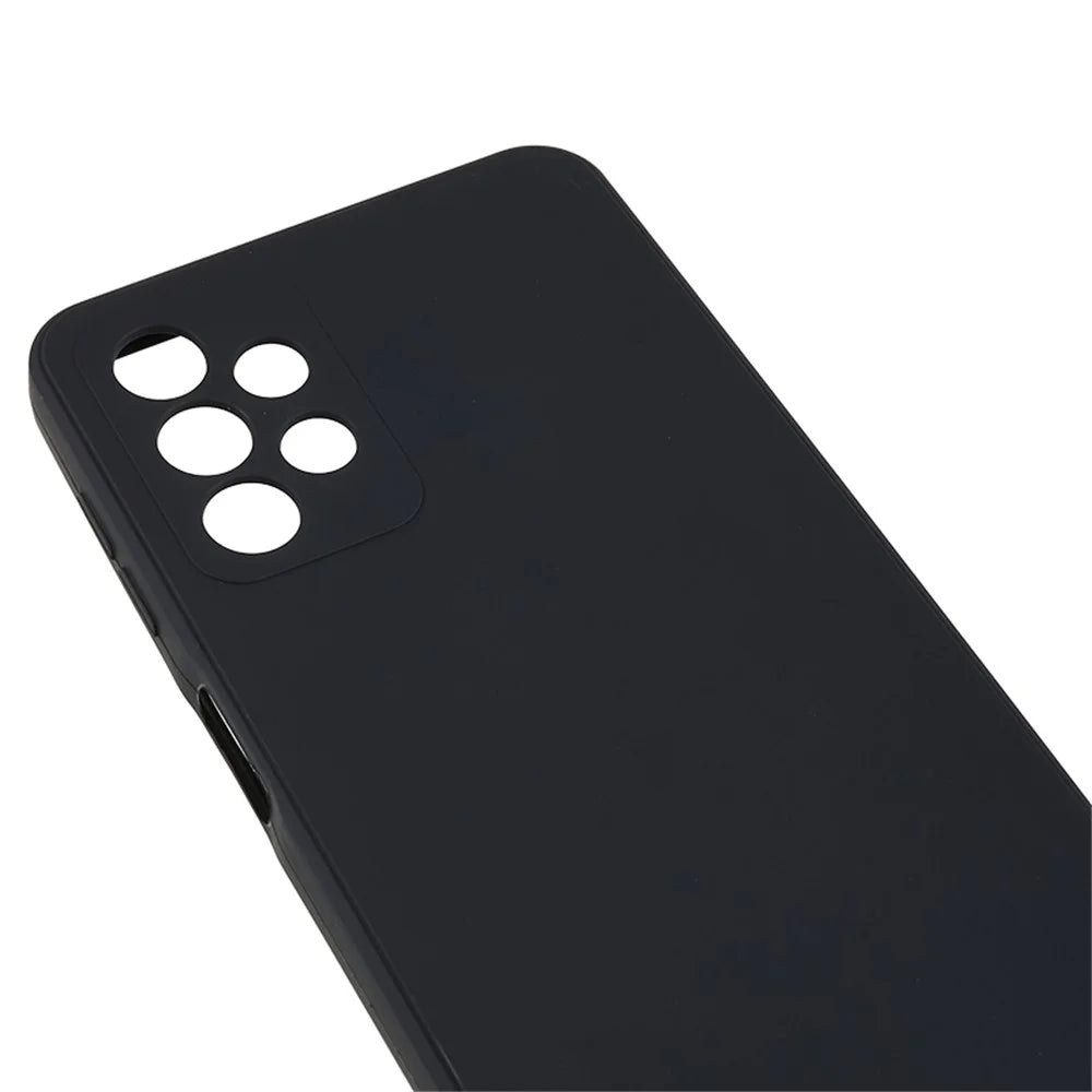 For Samsung Galaxy A23 5G (Global Version) / A23 4G Soft TPU Phone Case Straight Edge Phone Cover - Black - 6