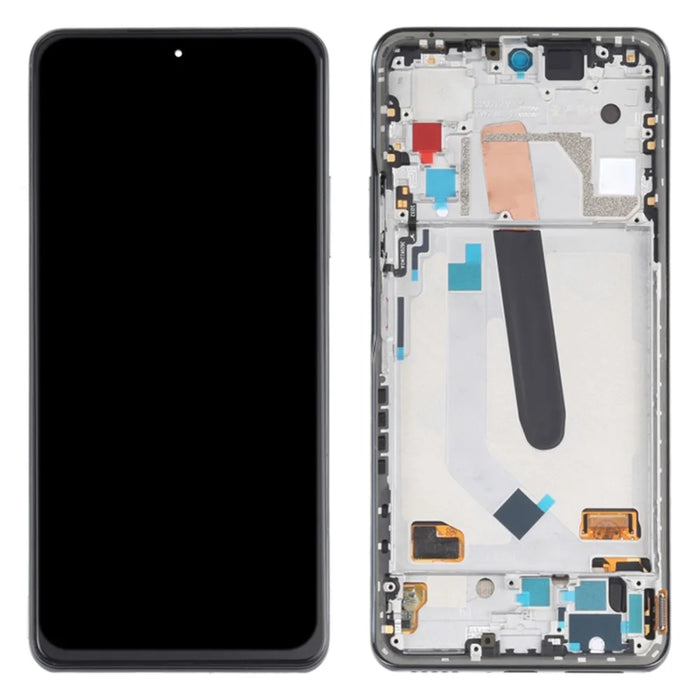 For Xiaomi Redmi K40 / K40 Pro / K40 Pro+ / Mi 11i Grade C OLED Screen and Digitizer Assembly + Frame Repair Part (without Logo) - Black - 1