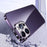 SULADA For iPhone 14 Pro Rhinestone Decor Phone Case Glitter Electroplating TPU Cover - Purple - 7