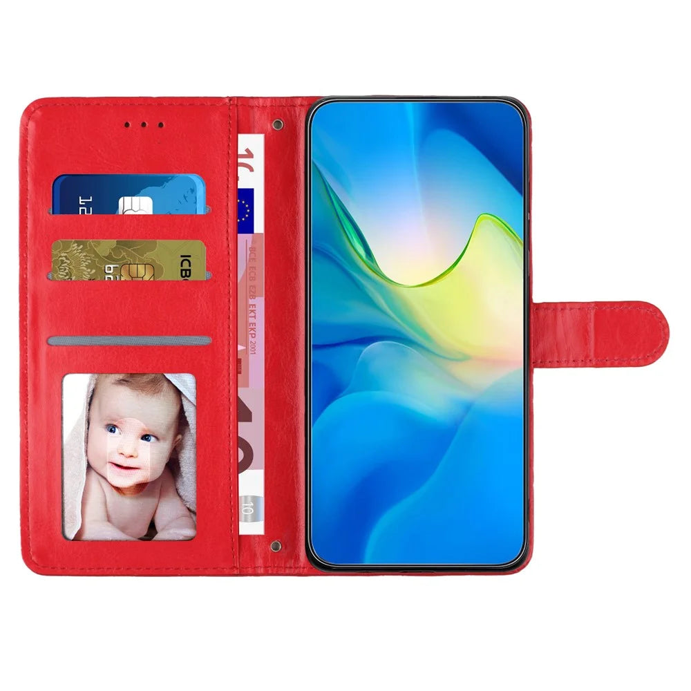 For iPhone 12 Pro Max 6.7 inch Stitching Line Rhombus Texture PU Leather Phone Cover Wallet Shell Stand Phone Case - Red - 3