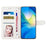 Cell Phone Cover for iPhone 13 Pro , Stand Stitching Line Rhombus Texture PU Leather Phone Case Wallet Shell - White - 3