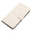 Cell Phone Cover for iPhone 13 Pro , Stand Stitching Line Rhombus Texture PU Leather Phone Case Wallet Shell - White - 6