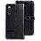 IDEWEI For Sony Xperia 10 V PU Leather Phone Case Crocodile Texture Wallet Stand Cover - Black - 1