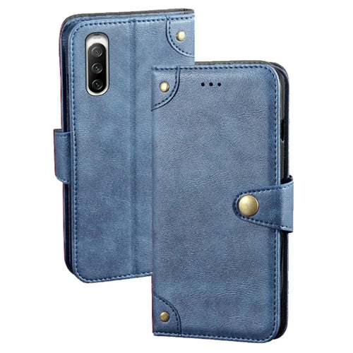 IDEWEI For Sony Xperia 10 V Scratch Resistant PU Leather Wallet Case Stand Phone Cover - Blue - 1