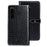 IDEWEI Stand Cover for Sony Xperia 1 V PU Leather Phone Case Crocodile Texture Wallet Shell - Black - 1