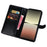 IDEWEI Stand Cover for Sony Xperia 1 V PU Leather Phone Case Crocodile Texture Wallet Shell - Black - 2