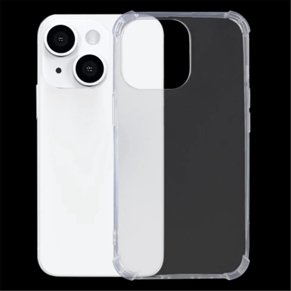 For iPhone 14 Plus TPU Clear Case 4 Corner Shockproof Protection Phone Cover - 2