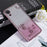 KADEM For Samsung Galaxy A03 Core Gradient Glitter TPU Case Floral Pattern Rhinestone Phone Cover - Rose Gold - 3