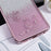 KADEM For Samsung Galaxy A03 Core Gradient Glitter TPU Case Floral Pattern Rhinestone Phone Cover - Rose Gold - 5