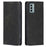 PU Leather Shell for Nokia G22 Wallet Stand Phone Case Calf Texture Magnetic Closing Cover - Black - 1