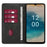 PU Leather Shell for Nokia G22 Wallet Stand Phone Case Calf Texture Magnetic Closing Cover - Black - 2