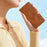 For iPhone 12 Pro Max 6.7 inch Butterfly Imprinted Phone Case Folding Stand Leather Wallet Cover - Brown - 7
