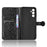 For Samsung Galaxy M14 5G Dot Pattern Imprinted Leather Wallet Case Stand Phone Cover - Black - 4