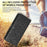 For Samsung Galaxy M14 5G Dot Pattern Imprinted Leather Wallet Case Stand Phone Cover - Black - 5