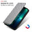 For Google Pixel 8 Pro PU Leather Flip Magnetic Cover Rhombus Imprinted Wallet Stand Phone Case - Silver - 4