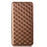For Google Pixel 8 PU Leather Rhombus Imprinted Phone Case Wallet Stand Secure Magnetic Cover - Brown - 6