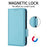 For Google Pixel 8 Pro Litchi Texture Wallet Case PU Leather Stand Magnetic Protective Phone Cover - Baby Blue - 4