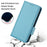 For Google Pixel 8 Pro Litchi Texture Wallet Case PU Leather Stand Magnetic Protective Phone Cover - Baby Blue - 5