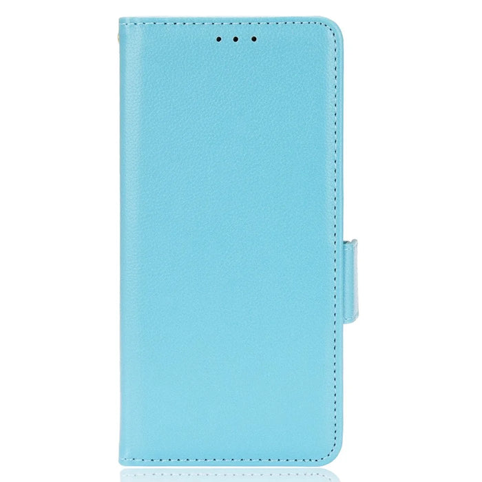 For Google Pixel 8 Pro Litchi Texture Wallet Case PU Leather Stand Magnetic Protective Phone Cover - Baby Blue - 6