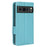 For Google Pixel 8 Pro Litchi Texture Wallet Case PU Leather Stand Magnetic Protective Phone Cover - Baby Blue - 7