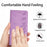 For iPhone 14 Plus Butterfly Imprinted Drop-proof Shell PU Leather Wallet Stand Phone Case - Purple - 7