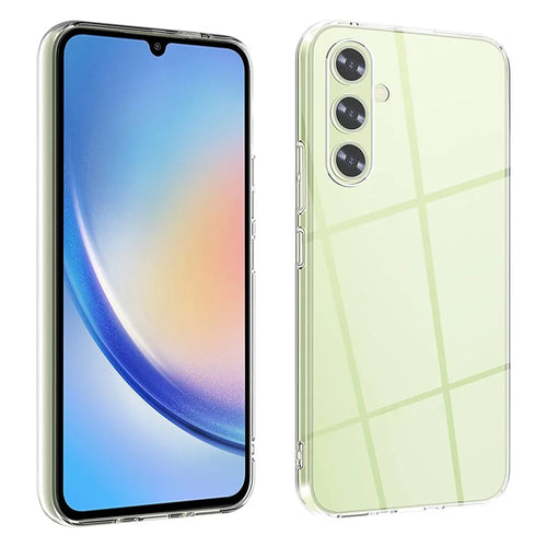 For Samsung Galaxy A34 5G Soft TPU Phone Case High Transparency Anti-fingerprint Protective Phone Cover - 1