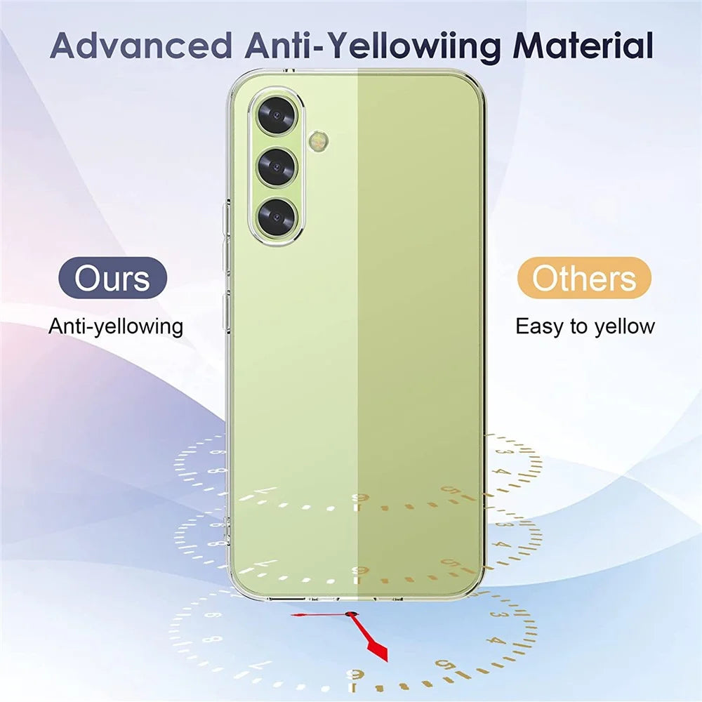 For Samsung Galaxy A34 5G Soft TPU Phone Case High Transparency Anti-fingerprint Protective Phone Cover - 3