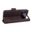 For Realme GT Neo5 SE 5G PU Leather Stand Wallet Case Hardware Decor Flip Phone Cover - Coffee - 4