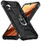 For Samsung Galaxy A34 5G Shockproof TPU+PC Phone Case Ring Kickstand Anti-Scratch Back Cover - Black - 2