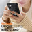 For Samsung Galaxy A34 5G Shockproof TPU+PC Phone Case Ring Kickstand Anti-Scratch Back Cover - Black - 3