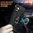 For Samsung Galaxy A34 5G Shockproof TPU+PC Phone Case Ring Kickstand Anti-Scratch Back Cover - Black - 4