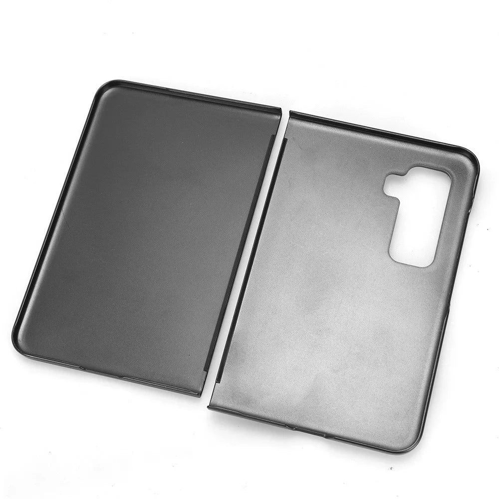 For Microsoft Surface Duo 2 Leather Coating Phone Cover PC+TPU Wristband Case with Neck Strap - Black - 7